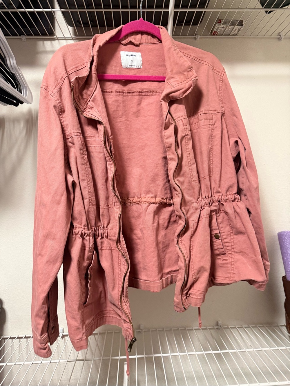 Old Navy Rose Pink Utility Jacket